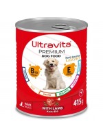 Ultravita Premium Yüksek Proteinli Kuzu Etli Konserve Yaş Köpek Maması 415GRX24 Adet
